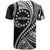 Cook Islands T Shirt Black Polynesian Wave Style LT9 - Polynesian Pride