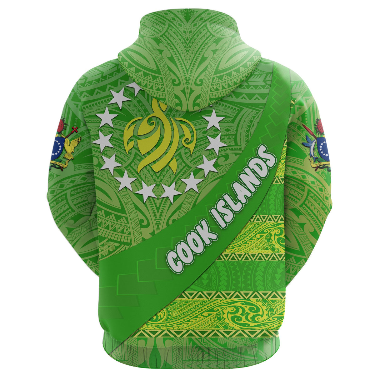 Cook Islands Zip Hoodie Polynesian Victorian Vibes - Polynesian Pride