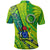 Cook Islands Polo Shirt Artsy Style Green LT9 - Polynesian Pride