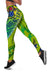 Cook Islands Women Legging Artsy Style - Green LT9 - Polynesian Pride