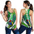 Cook Islands Women Racerback Tank Artsy Style - White LT9 - Polynesian Pride