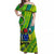 Cook Islands Matching Dress and Hawaiian Shirt Green LT9 - Polynesian Pride