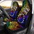 Cook Islands Car Seat Covers - Rainbow Polynesian Pattern Universal Fit Rainbow - Polynesian Pride