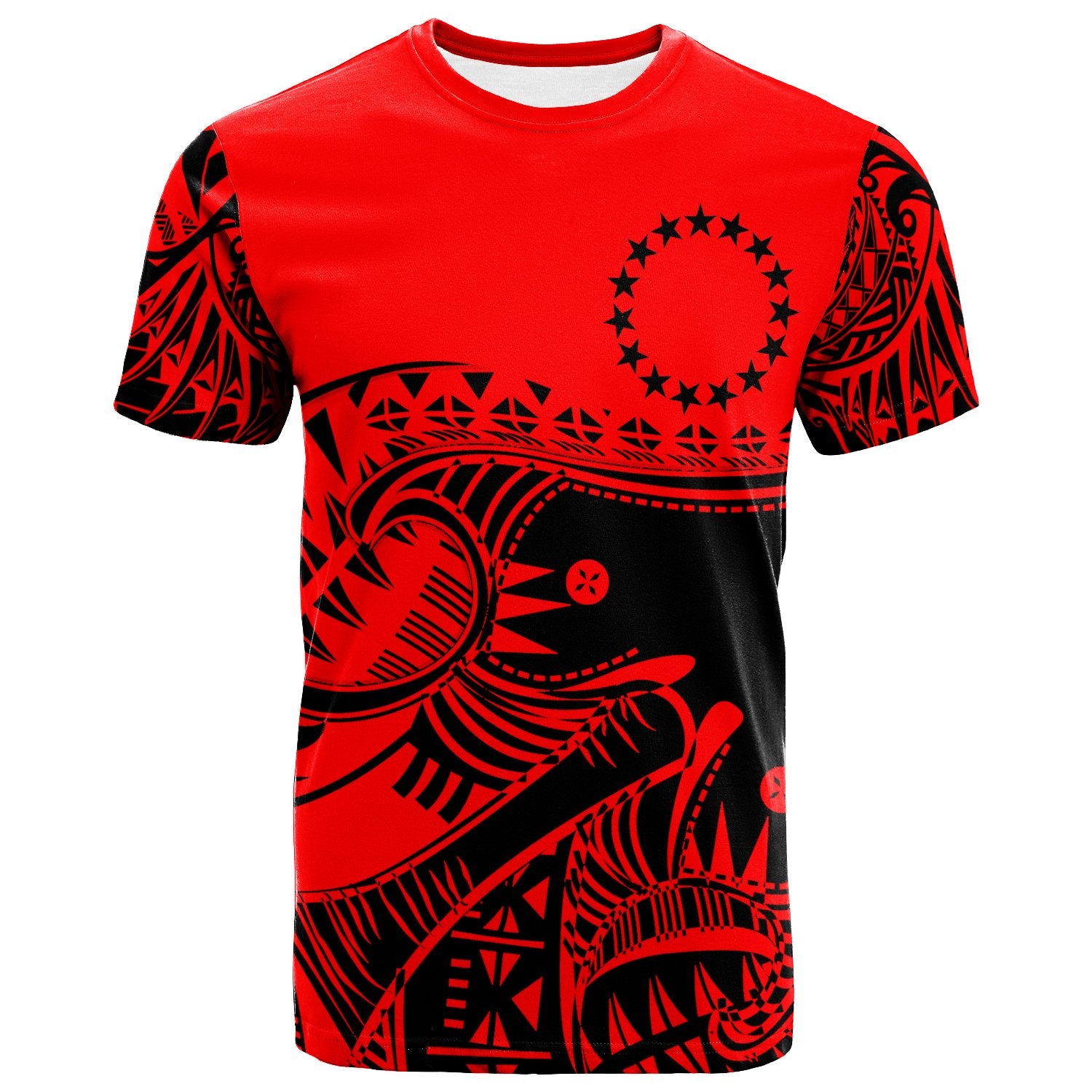 Cook Islands Custom T Shirt Youthful Dynamic Style Unisex Red - Polynesian Pride