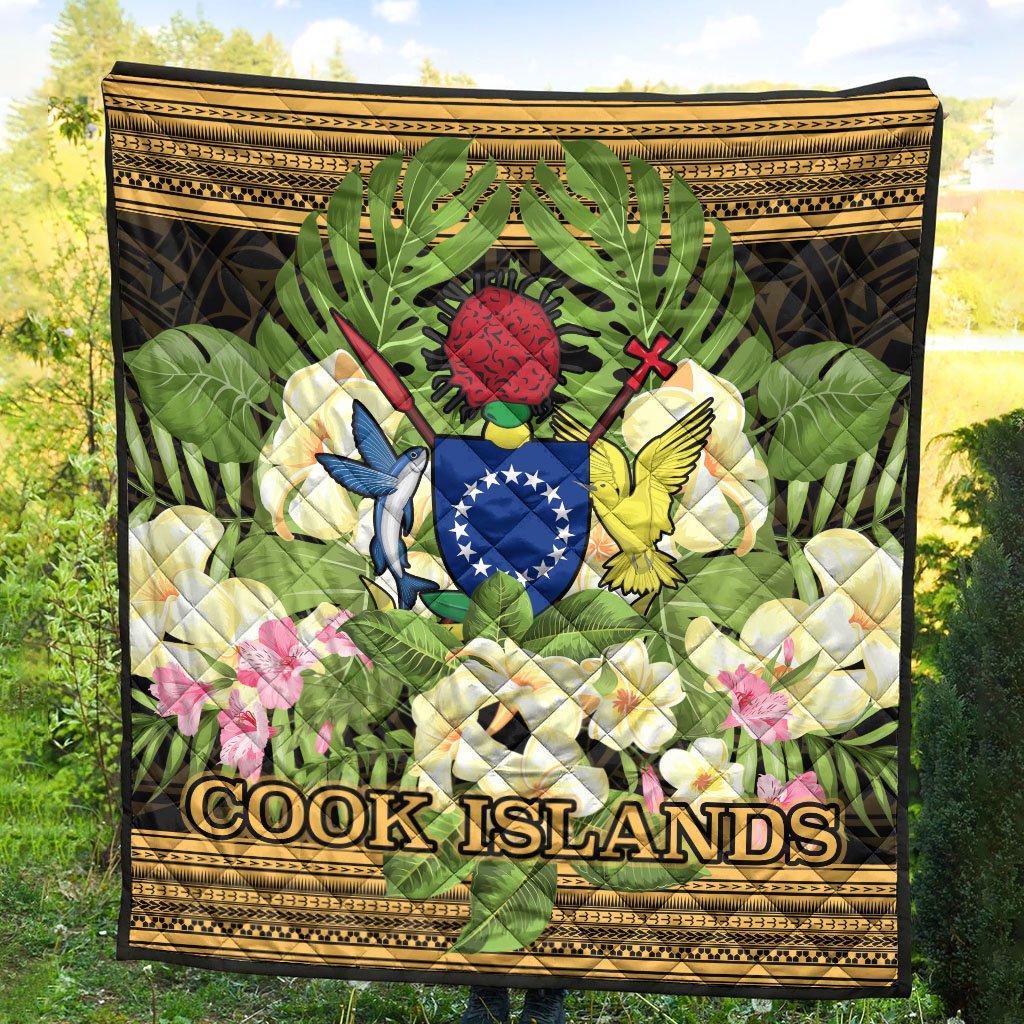 Cook Islands Premium Quilt - Polynesian Gold Patterns Collection - Polynesian Pride