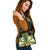 Cook Islands Shoulder Handbag - Polynesian Gold Patterns Collection - Polynesian Pride