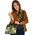 Cook Islands Shoulder Handbag - Polynesian Gold Patterns Collection - Polynesian Pride