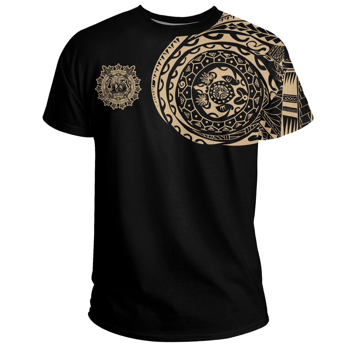 Cook Islands 2 T Shirt Tattoo Style Unisex Black - Polynesian Pride