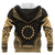 Cook Islands Polynesian Chief Custom Hoodie Gold Version Unisex Gold - Polynesian Pride