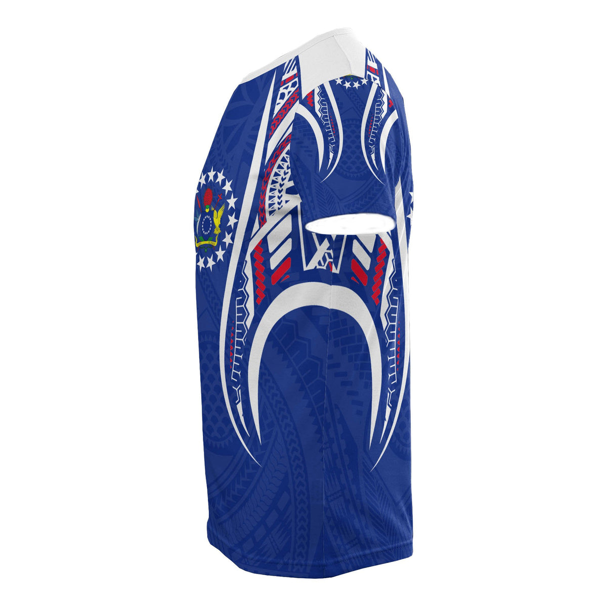 Cook Island T Shirt Cook Island Coat of Arms Polynesian Stylized - Polynesian Pride