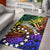 Cook Islands Custom Personalised Area Rug - Rainbow Polynesian Pattern Rainbow - Polynesian Pride