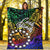 Cook Islands Premium Blanket - Rainbow Polynesian Pattern - Polynesian Pride