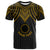 Cook Islands Custom T Shirt Polynesian Armor Style Gold Unisex Art - Polynesian Pride