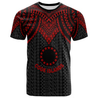 Cook Islands T Shirt Polynesian Armor Style Red Unisex Red - Polynesian Pride