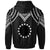 Cook islands Custom Hoodie Polynesian Armor Style Black - Polynesian Pride