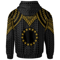 Cook islands Hoodie Polynesian Armor Style Gold - Polynesian Pride
