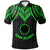 Cook islands Polo Shirt Polynesian Armor Style Green Unisex Green - Polynesian Pride