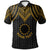 Cook islands Custom Polo Shirt Polynesian Armor Style Gold Unisex Gold - Polynesian Pride