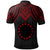 Cook islands Polo Shirt Polynesian Armor Style Red - Polynesian Pride