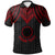 Cook islands Custom Polo Shirt Polynesian Armor Style Red Unisex Red - Polynesian Pride