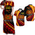 Papua New Guinea Matching Dress and Hawaiian Shirt The Greater Bird of Paradise LT9 Black - Polynesian Pride