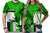 Custom Polynesian Valentine Couple T Shirt Queen and King Heart Green Version LT9 - Polynesian Pride