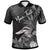 Tonga Polo Shirt Custom Pacific Black Duck With Tropical Flowers Unisex Black - Polynesian Pride