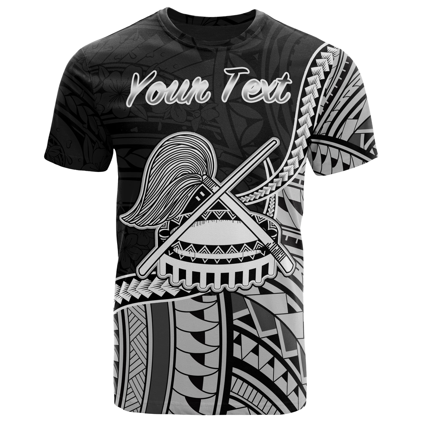 American Samoa T Shirt Custom Polynesian Patterns Unisex Black - Polynesian Pride