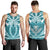 Hawaii Kanaka Polynesian Football Jersey Men's Tank Top - Cyan - Bernice - AH Cyan - Polynesian Pride