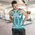 Hawaii Kanaka Polynesian Football Jersey Men's Tank Top - Cyan - Bernice - AH - Polynesian Pride