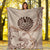 Tahiti Premium Blanket - Hibiscus Flowers Vintage Style - Polynesian Pride