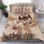 Tonga Bedding Set - Hibiscus Flower Vintage Style Nude - Polynesian Pride