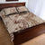 Papua New Guinea Quilt Bed Set - Hibiscus Flowers Vintage Style - Polynesian Pride