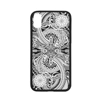 Polynesian 23 Rubber Phone Case One Size iPhone X Black - White - Polynesian Pride