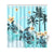 Cook Islands Shower Curtain - Blue Turtle Hibiscus - Polynesian Pride