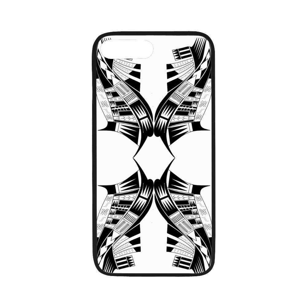 Polynesian 19 Rubber Phone Case One Size iPhone 7 plus (5.5") Black - White - Polynesian Pride