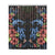 Turtle And Shark With Hibiscus Window Curtain ( Two Piece) One Size 52"x120"(Two Piece) Black - Polynesian Pride