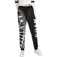 Guam Rising 1st Sweatpants (White) A6 Unisex 6XL Black - Polynesian Pride