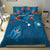 (Custom Personalised) Hawaiian Islands Bedding Set - Hawaii Tropical Flowers and Turtles Blue LT13 - Polynesian Pride