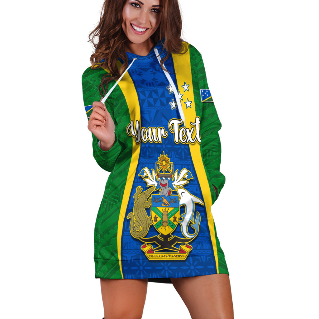 (Custom Personalised) Solomon Islands Day Hoodie Dress 44 Years Independence Anniversary LT13 - Polynesian Pride