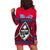 (Custom Personalised) Guam Chamorro Hoodie Dress Latte Stone Red Polynesian Haligi LT13 - Polynesian Pride