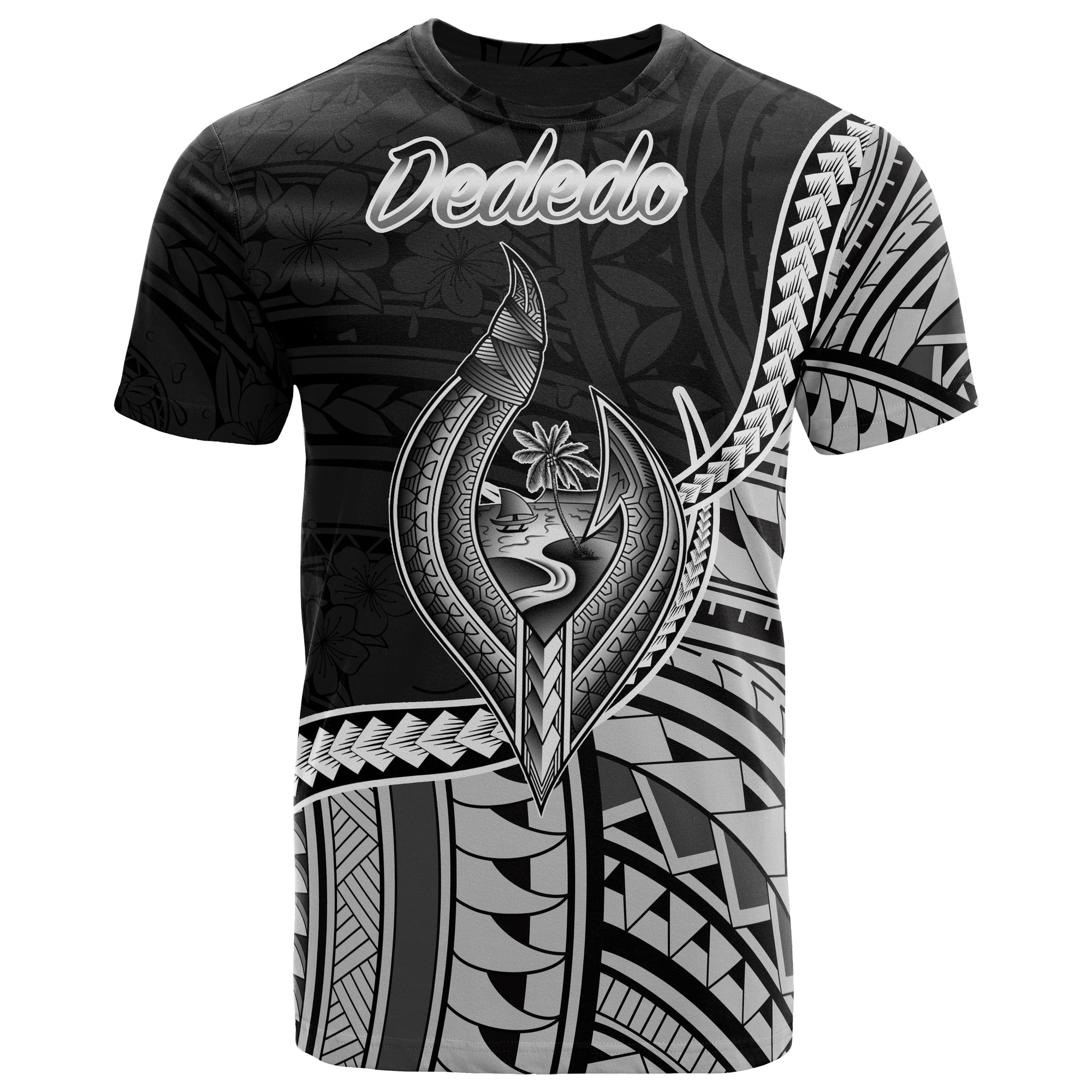 Guam T Shirt Dededo Polynesian Patterns Unisex Black - Polynesian Pride