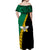 PNG Hibiscus Tribal Pattern Off Shoulder Long Dress - Enga Province LT7 - Polynesian Pride