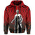 Polynesian Kakau Queen Liliuokalani Map of Hawaii Zip Hoodie - Polynesian Pride