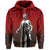 Polynesian Kakau Queen Liliuokalani Map of Hawaii Zip Hoodie - Polynesian Pride