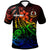 (Eslyn Bule) Vanuatu Polo Shirt The Flow Of The Ocean Rainbow Color Rainbow - Polynesian Pride