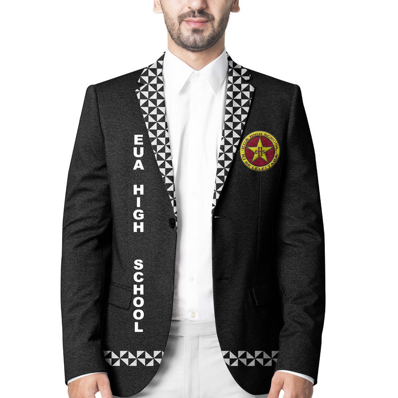 Tonga Eua High School Blazer Simple Style - Black LT8 Unisex Black - Polynesian Pride