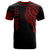 Tahiti Custom T Shirt Tahiti Tatau Red Patterns Unisex Black - Polynesian Pride