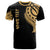 Wallis and Futuna Custom T Shirt Wallis and Futuna Tatau Gold Patterns Unisex Black - Polynesian Pride