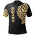 Nauru Polo Shirt Nauru Tatau Gold Patterns Unisex Black - Polynesian Pride